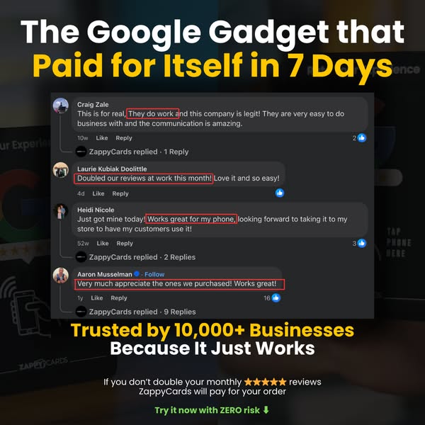 Zappycard Google Review Stand