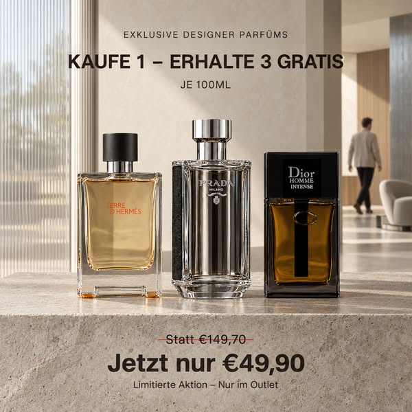 Nur für kurze Zeit verfügbar: 1 bezahlen – 3 erhalten
