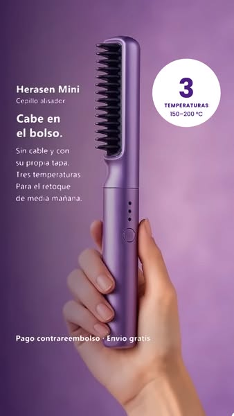 El alisador que cabe en el bolso