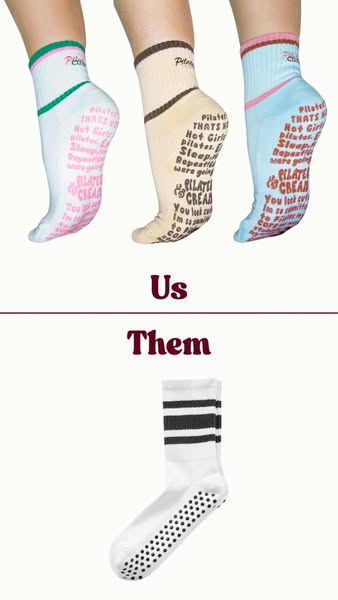 Us vs the studio-desk socks