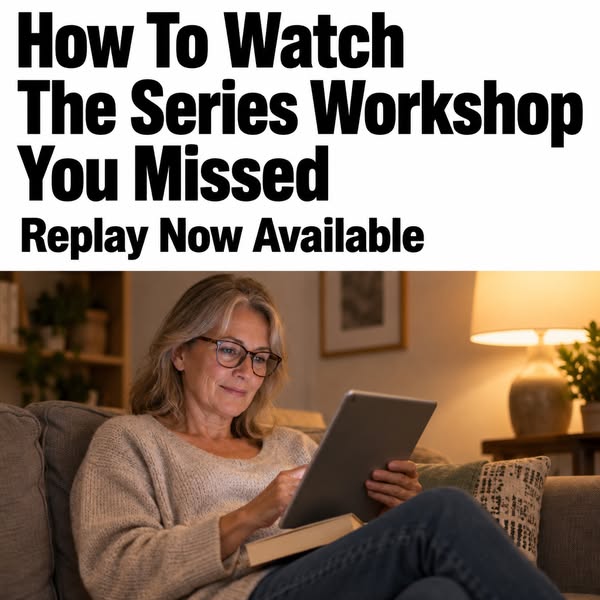 How To Watch The Book Series Workshop You Signed Up For