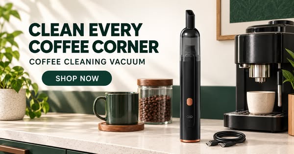 Rechargeable Vacuum for Coffee Grounds