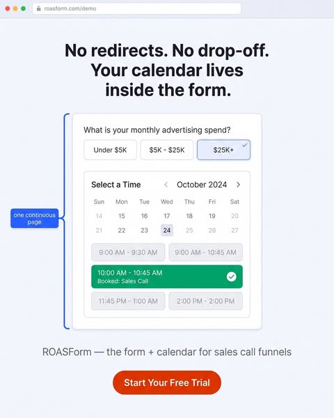 No Redirect. 30% More Booked Calls.