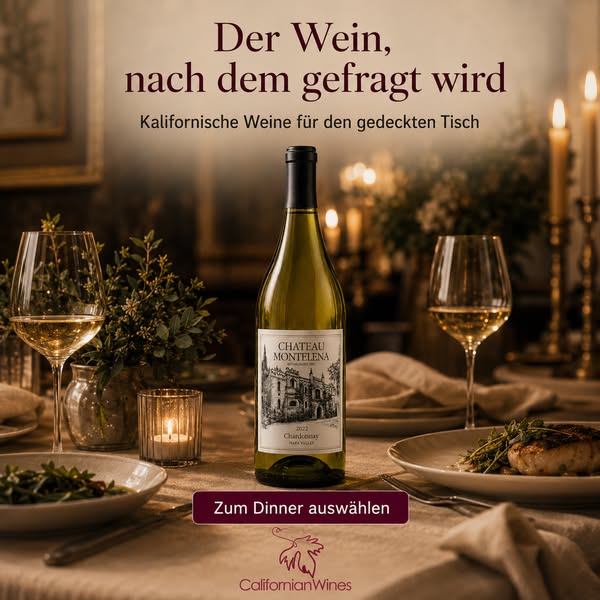 Machen Sie den Abend besonders – mit Wein aus Kalifornien