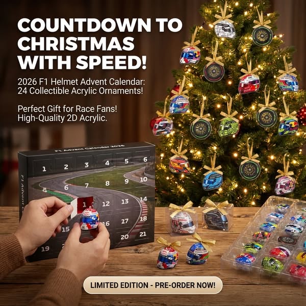 2026 Racing Helmet Advent Calendar