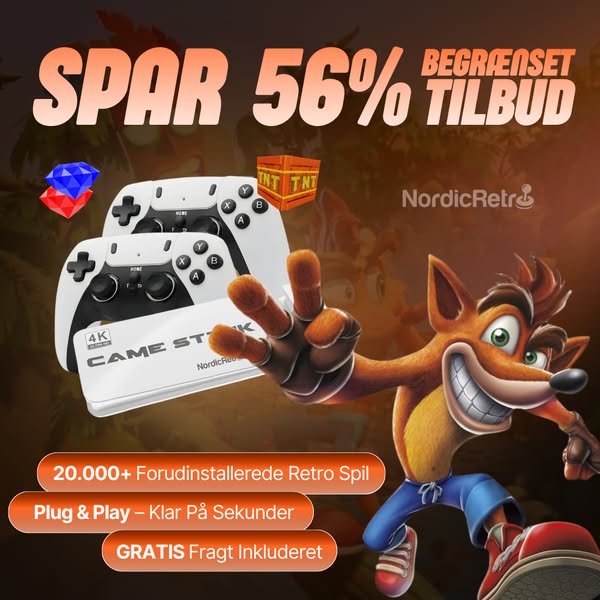 56% RABAT på Gamesticken alle taler om