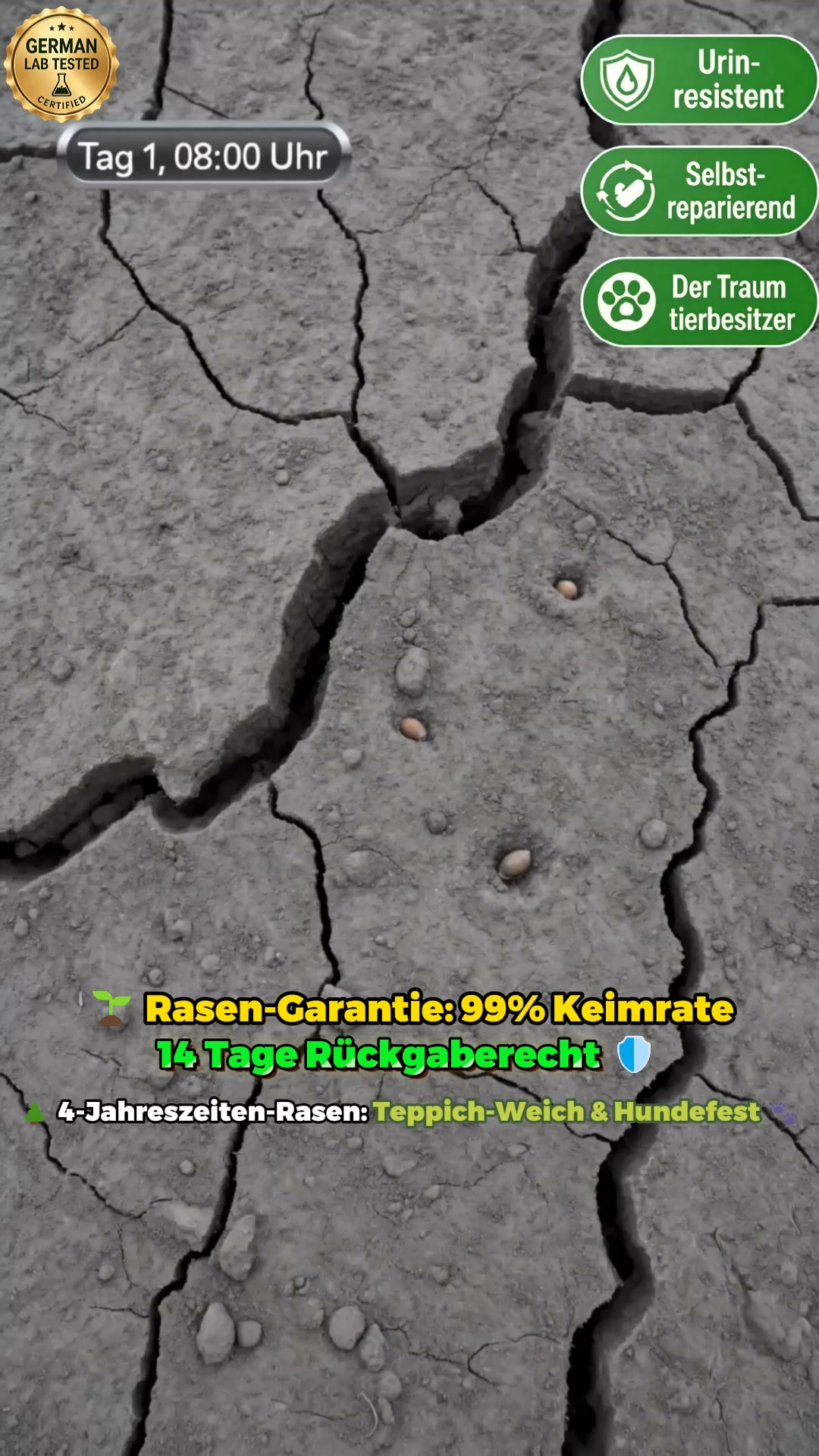 NUR HEUTE: 50% RABATT auf Premium-Rasensamen (Ab 38€ + Gratis Versand)