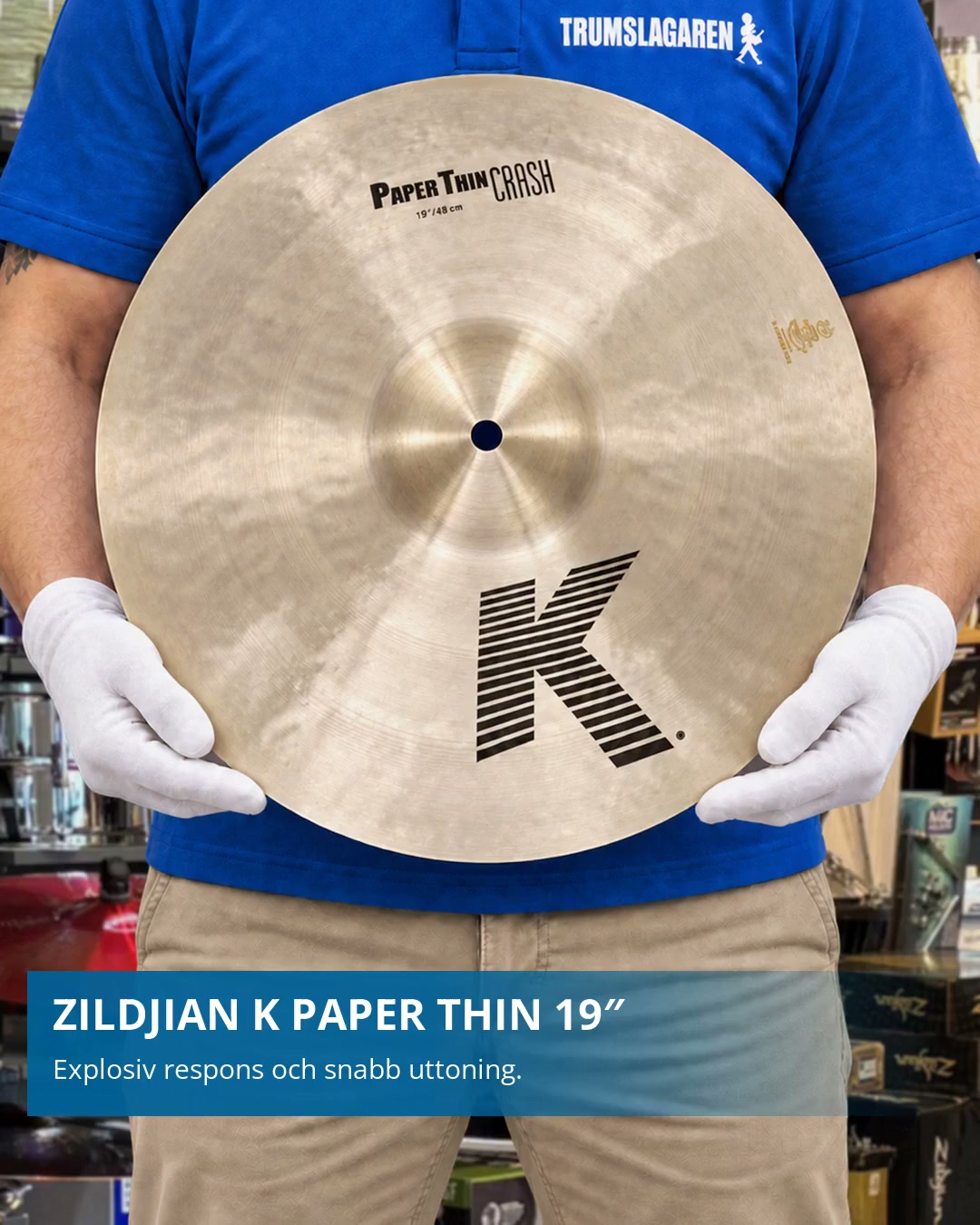 19" Zildjian K Paper Thin Crash - Traditional