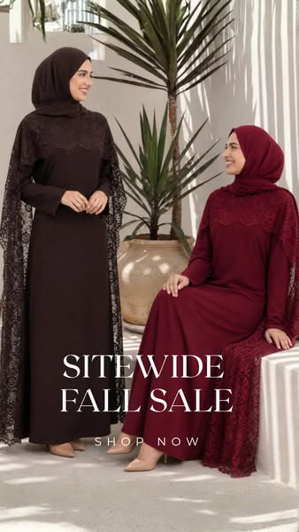SITEWIDE FALL SALE | Delicate Lace Abaya