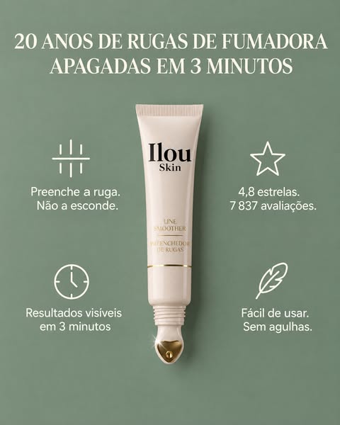 Pare de usar antirrugas nas rugas dos lábios