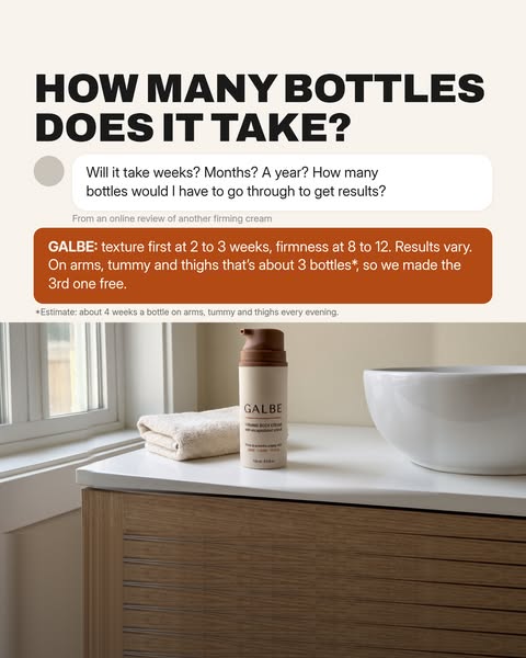 About 3 bottles, so the 3rd is free
