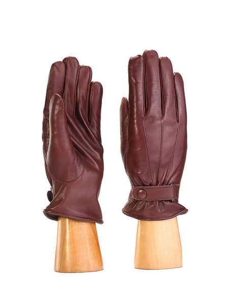 Leather Gloves With Strap | Free Shipping