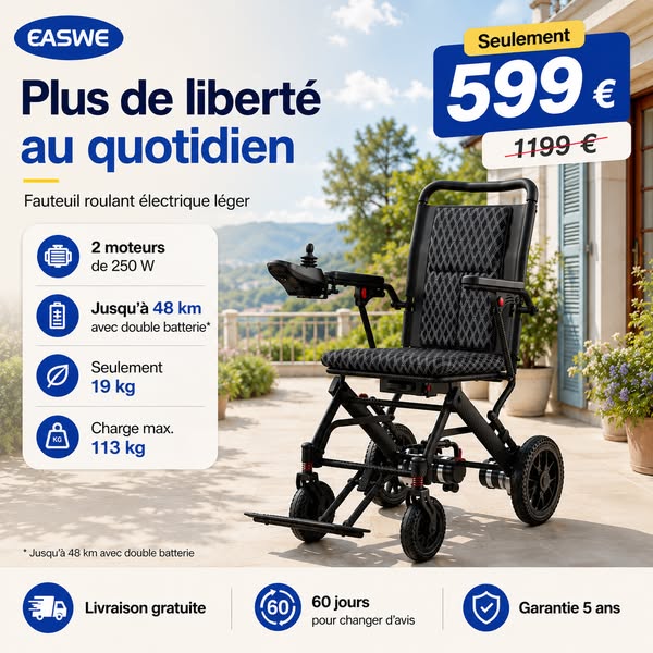 Plus de liberté au quotidien — seulement 599 €
