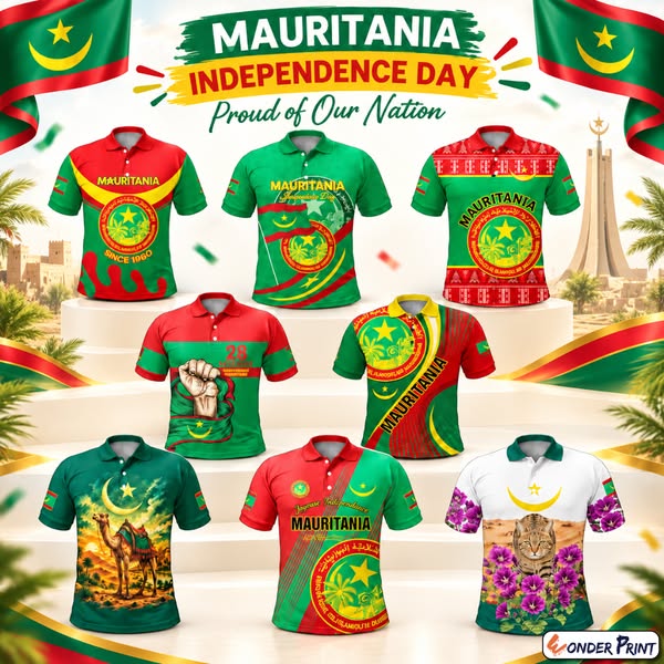 Mauritania Independence Day Polo Shirt