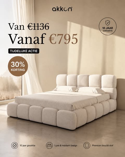 Nu -30% op de complete beddencollectie