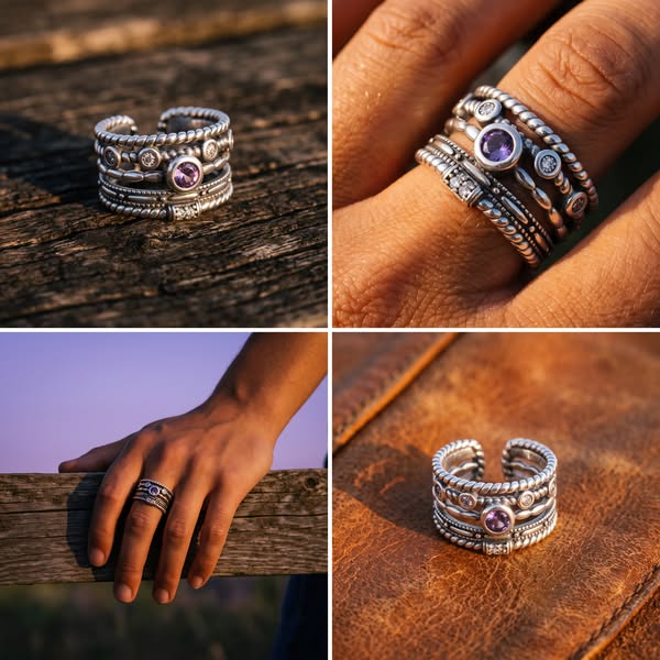 Violet Dusk Ring