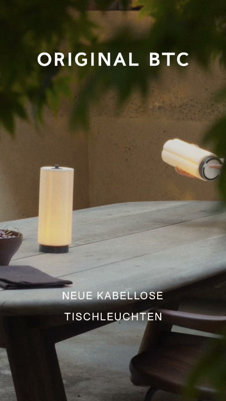 Neue kabellose Tischleuchten