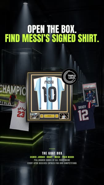 Jordan. Brady. Messi. Tiger. $25 a box.