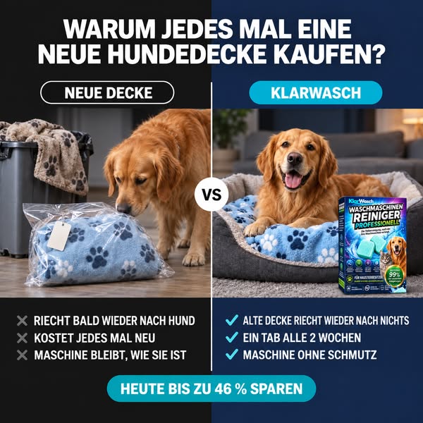 Hundegeruch raus aus der Waschmaschine