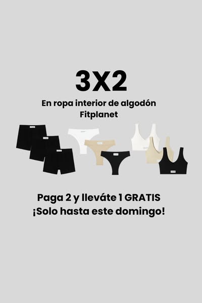 Usa el código: 3X2ROPAINTERIOR