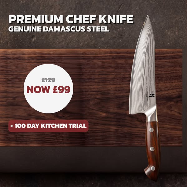 Save £30 on the Kanzo Chef Knife