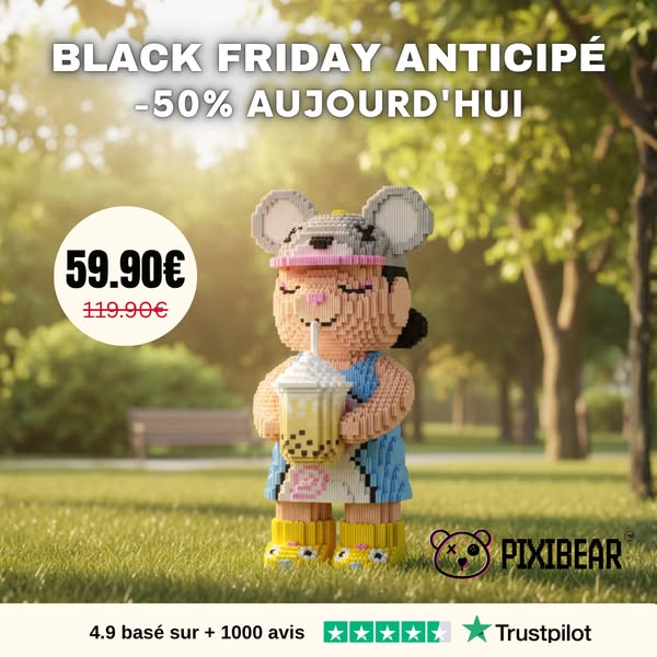 50% + un cadeau offert