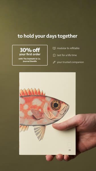 your first journal, 30% off
