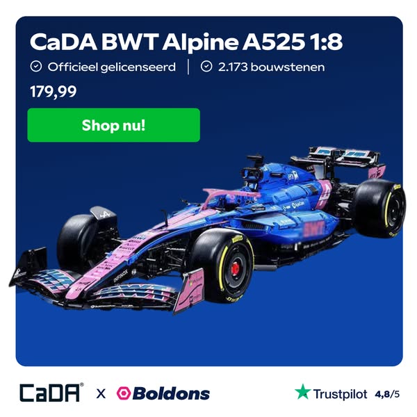 CaDA BWT Alpine A525 1:8 bouwset