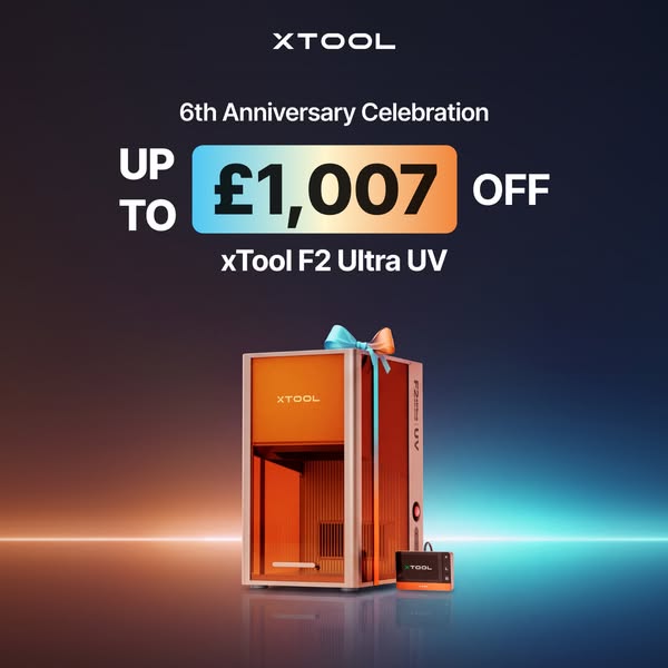 Save Up to £1,007 on xTool F2 Ultra UV