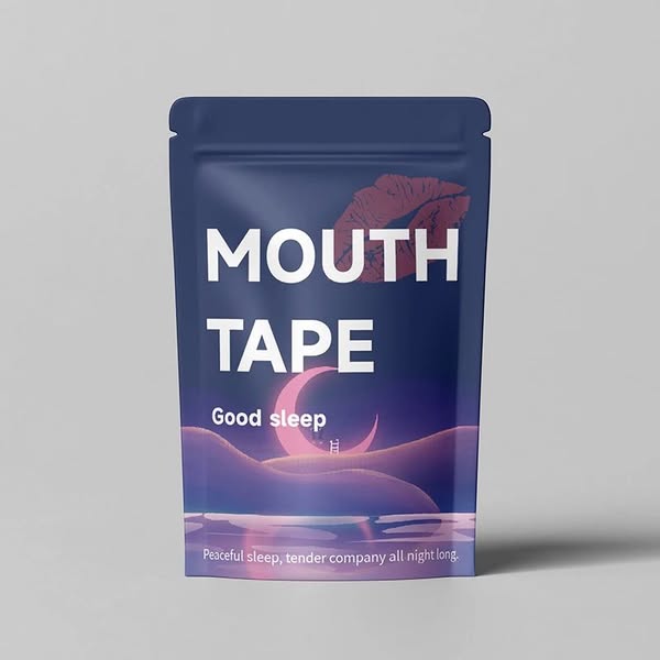 Customized Packaging Painless Removal Breathable Skin Friendly Anti Allergic Anti Snoring Mouth Tape