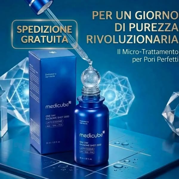 Medicube One Day Exosome Shot 2000 30ml | Siero K-Beauty Anti-Età