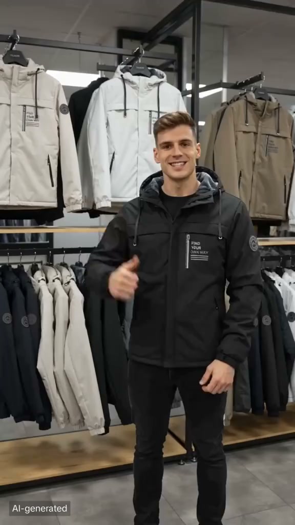 Gratis verzending Heren Outdoor Windjack met Afneembare Capuchon – Functionele Jas met Windbescherming, Comfortabele Pasvorm & Modern