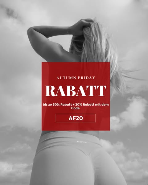 Rabatte bis zu 60 % + weitere 20 % mit Code AF20