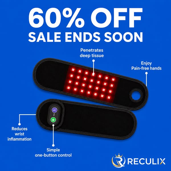 SALE IS LIVE! Up to 60% OFF on TheraWrap's red light wrist therapy!