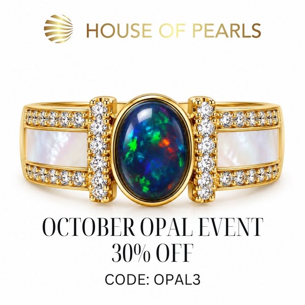 October Opal Ring — 30% Off