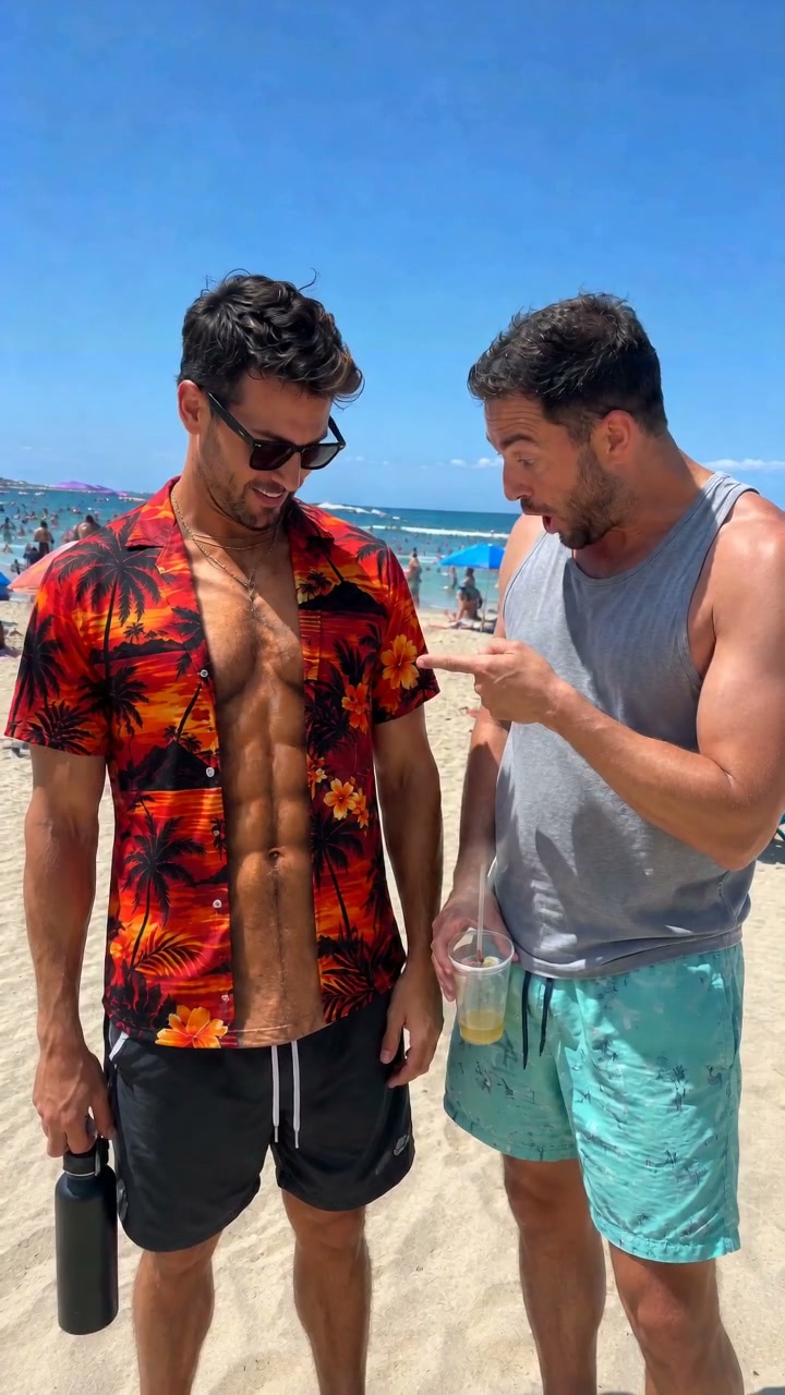 3D Fake Open Hawaiian Shirt Muscle Illusion T-Shirt