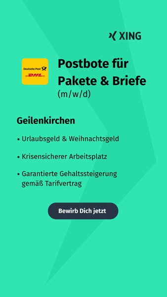 Postbote (m/w/d) in Geilenkirchen