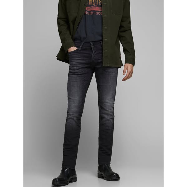 JJIGLENN Jeans - Black Denim