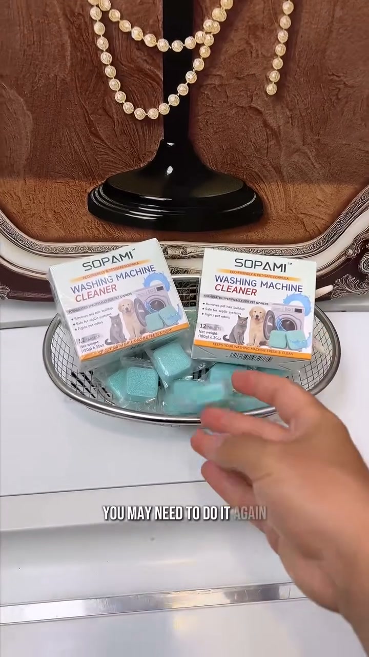 LAST DAY SALE - BUY 1 GET 1 FREE!!50K+ SOLD!Multi-functional Washing Machine Cleaner Tablets