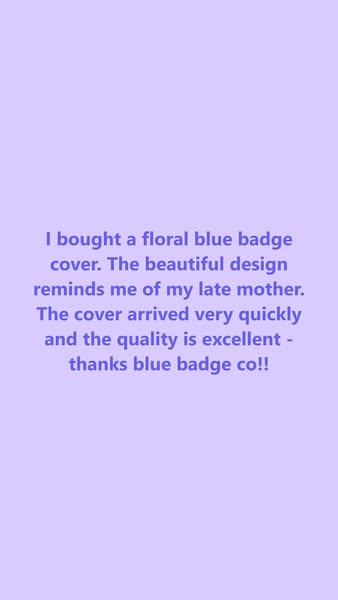 Blue Badge Parking Permit Covers - Highest quality. Made in the UK.