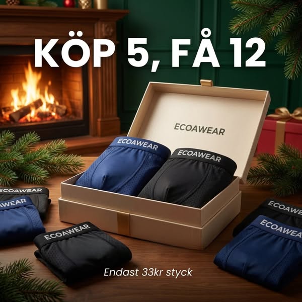 12 Premium Kalsonger Till Priset Av 5