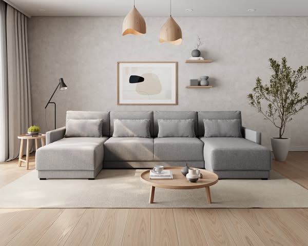 Luxury U-Shape Sofa Beds