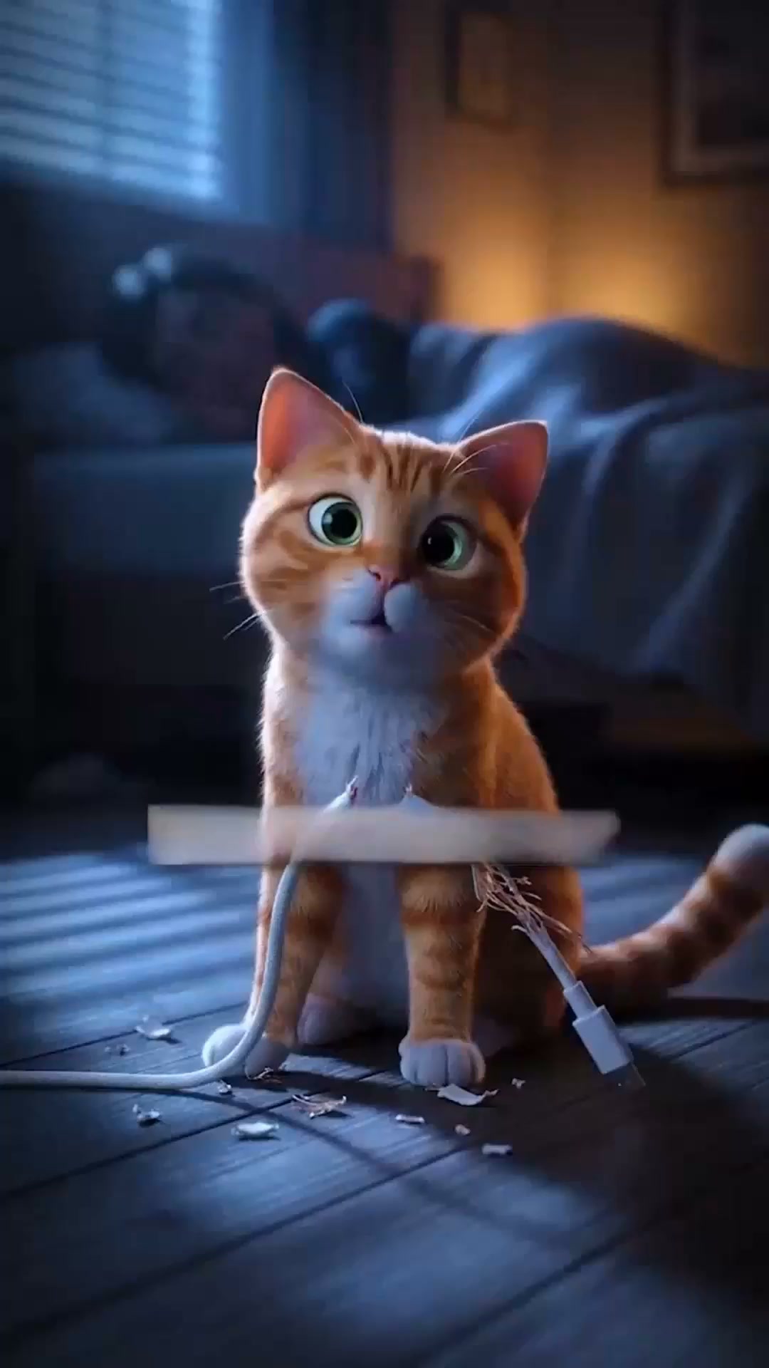 En gladare katt väntar
