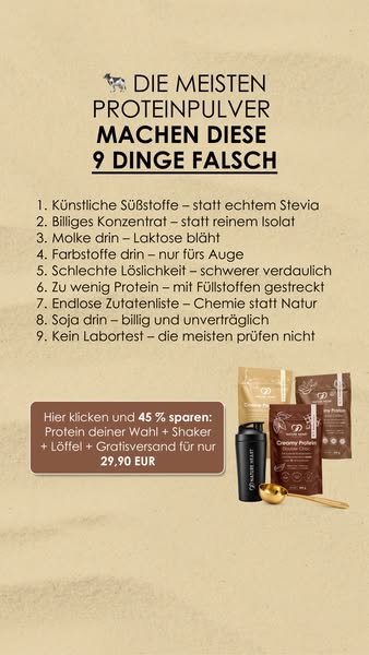 45% Neukundenrabatt auf das Proteinbundle!