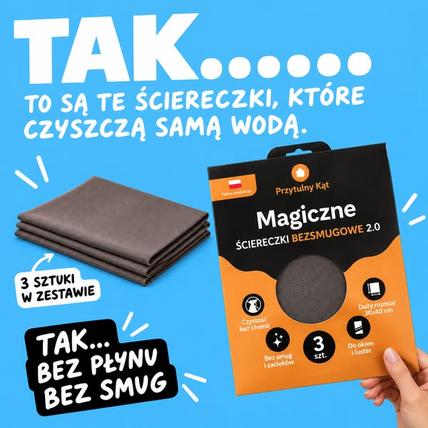 Bez płynu. Bez smug.