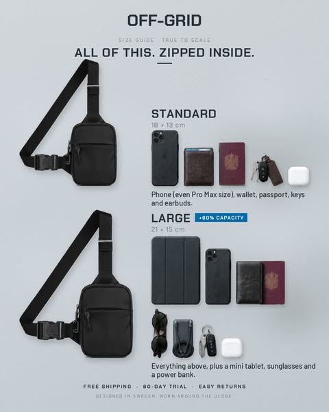 Buy One Sling Bag, Get One FREE