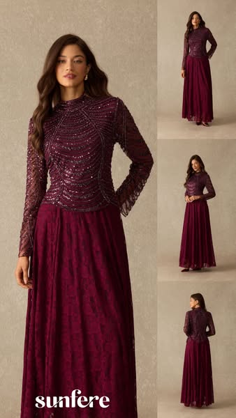 Love In Full Rhinestone Embellished Lace Maxi Dress