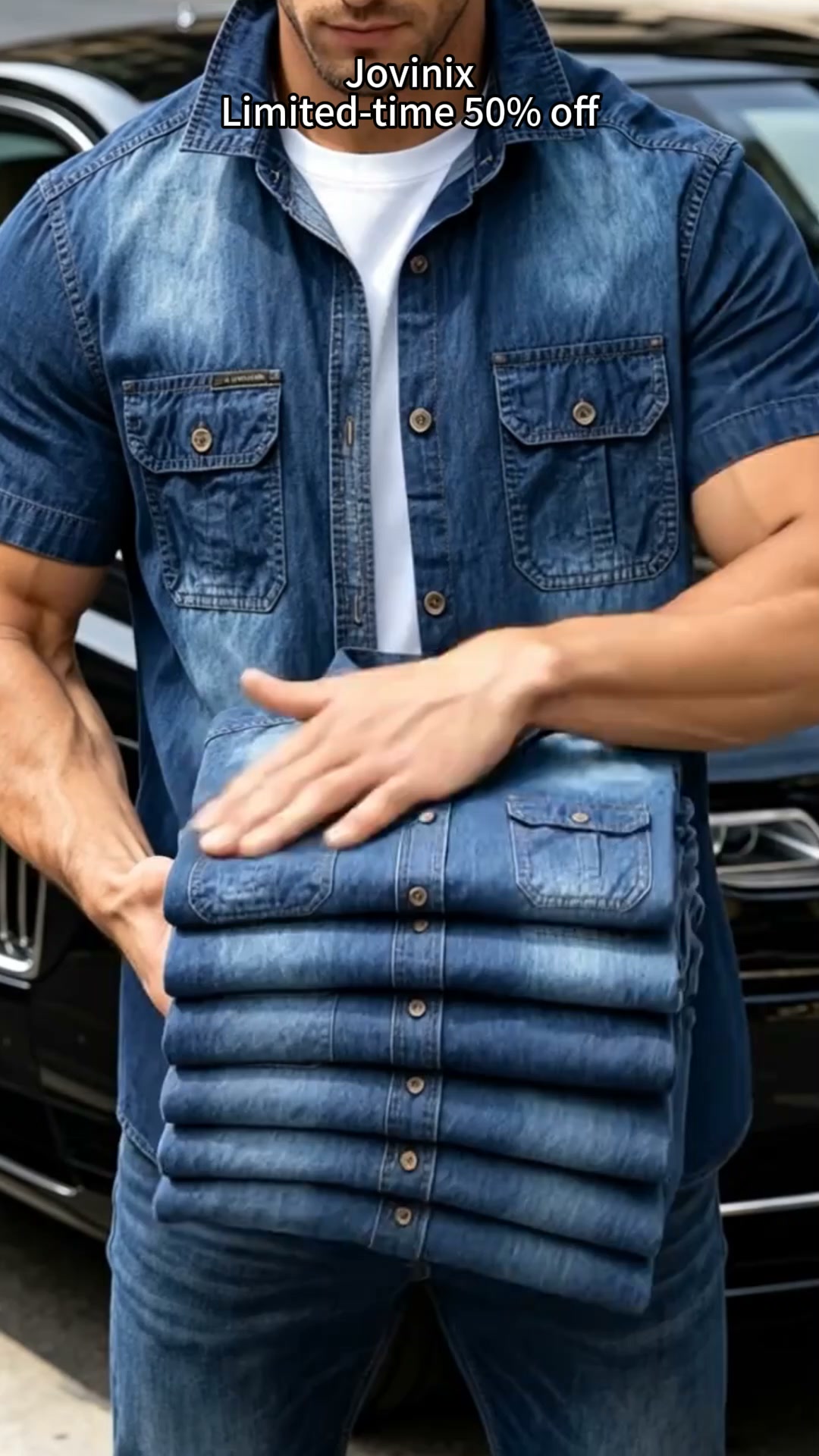 Grab this washed denim shirt now at 50% OFF