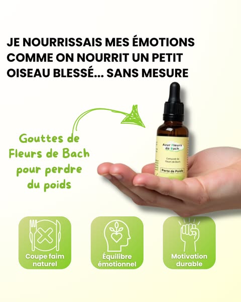 Perdre durablement avec Azur Fleurs de Bach