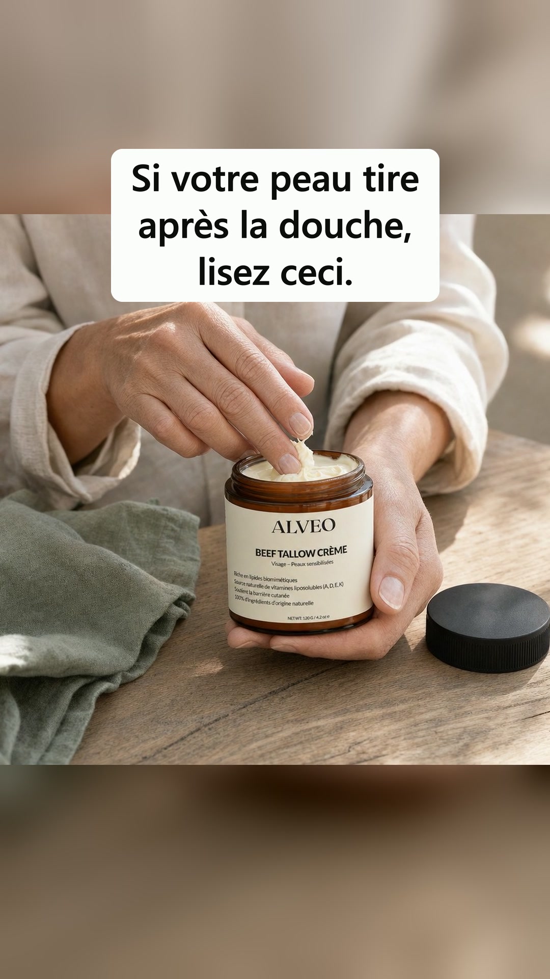 La crème qui vient de chez le fermier